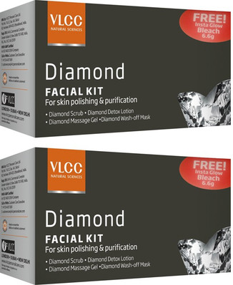 VLCC Diamond Facial Kit Pack of 2 74 g(Set of 2)