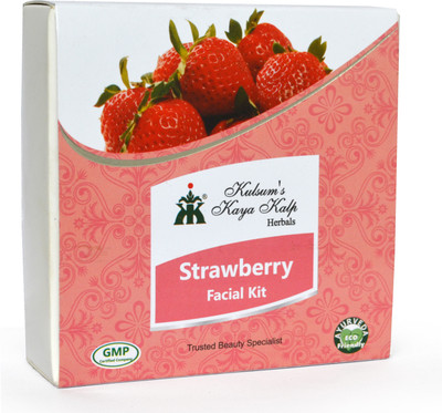 

Kayakalp STRAWBERRY FACIAL KIT 160 g(Set of 4)