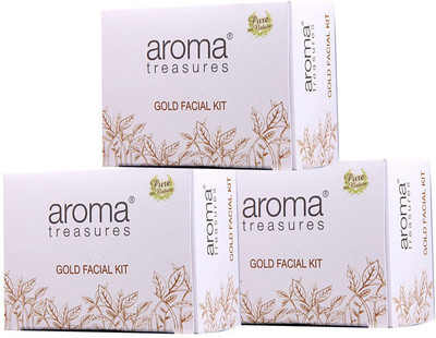 

Aroma Treasures Golden Glow Kit (single time use) 30g (Pack Of 3) 90 g