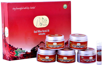 

B 3+ Herbal Red Wine Facial Kit 300 g
