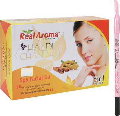 

Real Aroma Haldi Chandan Spa 740 g(Set of 5)