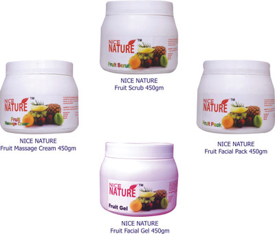 

Nice Nature Fruit Facial Kit Parlour 1800 g(Set of 4)