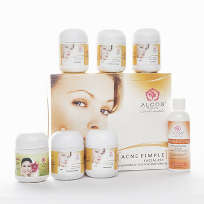 Alcos Acne Pimple Facial Kit 500g 500 g(Set of 7)