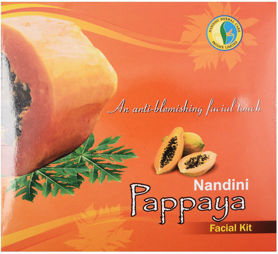 Nandini Herbal Care Nandini Papaya Facial Kit, 170g 170 g(Set of 4)