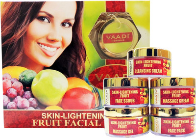 

Vaadi Herbals Skin-lightening Fruit Facial Kit 270 g(Set of 5)