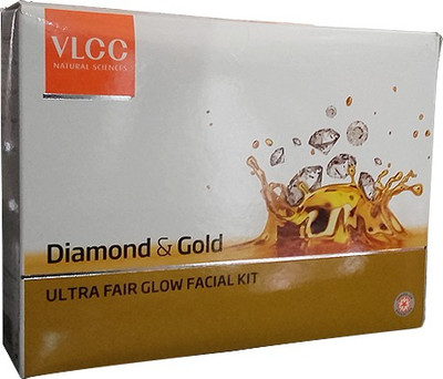 

VLCC Diamond & Gold Ultra Fair Glow Facial Kit 200 g(Set of 4)