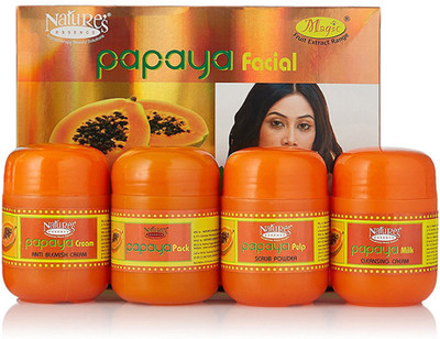 

Nature's Essence Papaya Kit for Blemishes & Pigmentation (Free Facial Band) 180 g(Set of 4)