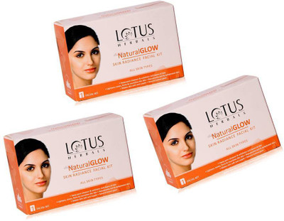 

Lotus Herbals Natural Glow Skin Radiance Facial (( 50g*3 )) 150 g(Set of 3)