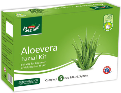 

Bee-One ALOEVERA FACIAL KIT (party facial kit 2 time uses) 80 g(Set of 5)