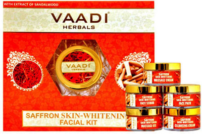 

Vaadi Herbals Saffron Skin-whitening Facial Kit With Sandalwood Extract (270 gms) 270 g(Set of 5)
