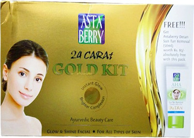 

Astaberry London 24 Karat Gold Facial Kit 160 g(Set of 2)