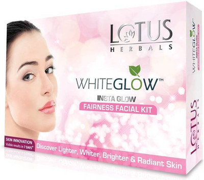 

Lotus WhiteGlow InstaGlow Fairnes Facial Kit (( 4* 40 g)) ((160g)) (Set of 1) 160 g(Set of 4)