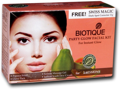 13% OFF on BIOTIQUE Party Facial Kit For Instant Glow(4 x 15 g) 13% OFF on BIOTIQUE Party Facial Kit For Instant Glow(4 x 15 g)
