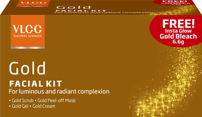 

VLCC Gold Single Facial Kit with Offer(Set of 4)