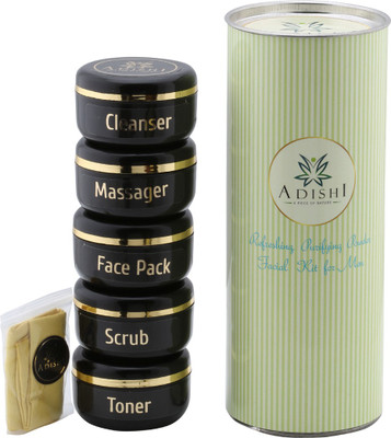 

Adishi Gold Shimmer Powder Facial Kit For Men 300 g(Set of 6)