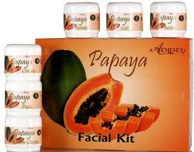 

Adidev Herbals Papaya Fairness Facial Kit 250 g(Set of 6)