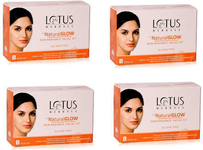 

Lotus Herbals Natural Glow Skin Radiance Facial (( 50g*4 )) 200 g(Set of 4)