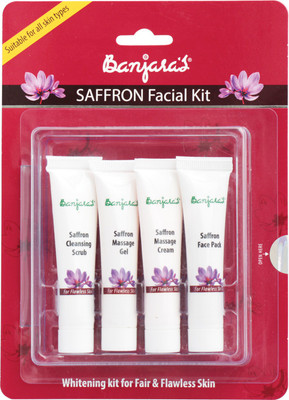 

Banjara's Saffron Facial Kit 60 g(Set of 4)