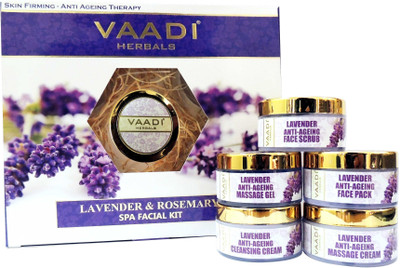 

Vaadi Herbals Lavender & Rosemary SPA Facial Kit 270 ml(Set of 5)