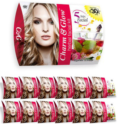 

Charm & Glow Herbal Facial Kit 324 g(Set of 12)