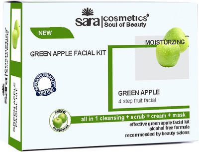 SARA Hydrating Green Apple Facial Kit(4 x 50 g)