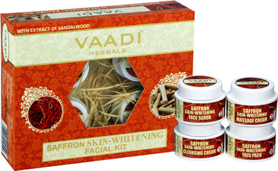 

Vaadi Herbals Saffron Skin-whitening Facial Kit With Sandalwood Extract 70 g