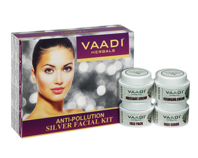 

Vaadi Herbals Silver Facial Kit with Anti-pollution 70 GMS 70 g(Set of 4)