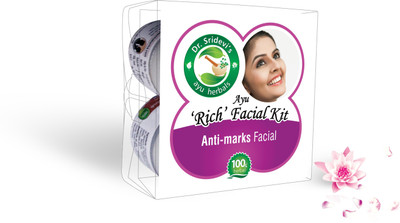 

Dr. Sridevi's Ayu 'Rich' Anti-marks Facial Kit 200 g(Set of 4)