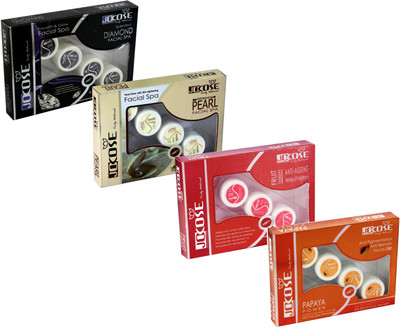 

Jocose Facial Kit Combo : Diamond , Pearl , Fruit & Papaya Facial 220 ml(Set of 4)