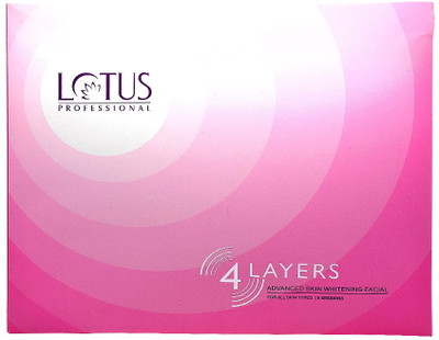 

Lotus Professional 4 Layers Advanced Skin Whiteing Facial Kit 380 g(Set of 4)
