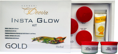 

Karnani Deeva Insta Glow facial kit (herbal) 250 g(Set of 6)