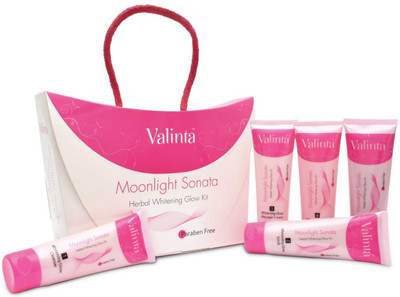 

Valinta Moonlight Sonata, Herbal Whitening Glow Facial Kit 450 g(Set of 5)