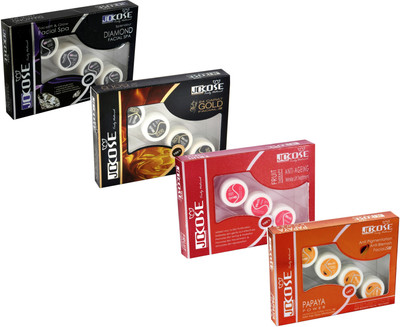 

Jocose Facial Kit Combo : Diamond , Gold, Fruit & Papaya Facial 220 ml(Set of 4)