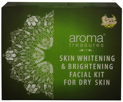 Aroma Treasures Skin Whitening & Brightening Facial Kit for Dry Skin 225 g