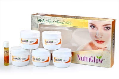 

NutriGlow Aha Fruit Facial Kit 310 g(Set of 6)