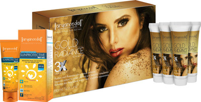 

Aryanveda Herbals Gold Radiance 3X Home Spa Kit with SPF-50 175 ml(Set of 6)