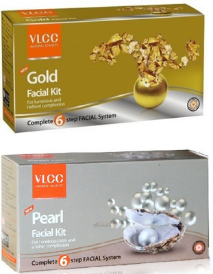

VLCC GOLD AND PEARL FACIAL KIT 120 g(Set of 2)