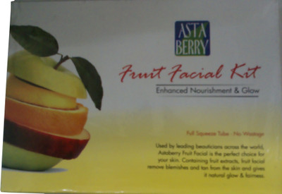 

Astaberry Fruit Facial Kit - Enhanced Nourishment & Glow 52 g(Set of 4)