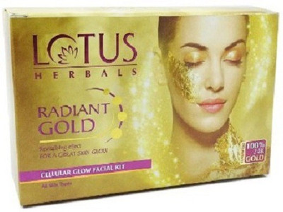 

Lotus Radiant Gold Cellular Glow Facial Kit 37 g(Set of 4)