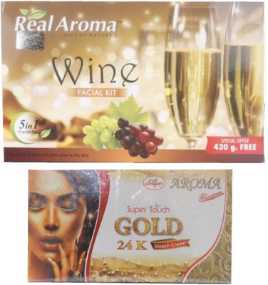 Real Aroma Anti Tanning & Skin Tonning-Facial Kit 740 g(Set of 5)