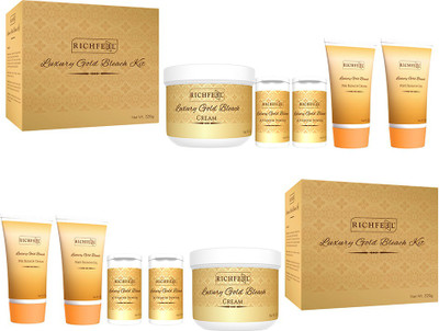 

Richfeel Luxury gold bleach kit - 320 g (Pack Of 2) 640 g