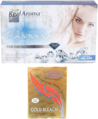 

Real Aroma Fair Glowing Facial Kit 740 g(Set of 5)