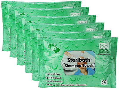 

OM Shampoo Towels -No Water & Rinsing Required(Pack of 60)