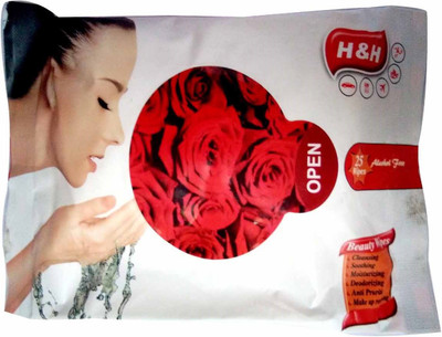 

H&H Refreshing Face Tissue - Rose. Pack of 1R