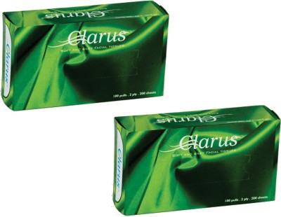 

Clarus Facial Tissue Eco 200 Pulls Pack of 2 Green(Pack of 2)