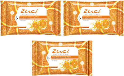 

Zuci Pack Of 3 Citrus Fruit Extract Wet Wipes(Pack of 3)