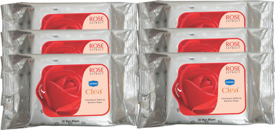 

Ginni Cleansing & Refreshing Facial Wipes (Rose) (pack of 6) (30 wipes per pack)(Pack of 6)