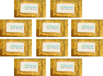 

Clarus Wet Wipes Sandal 10 Pulls Pack of 10(Pack of 10)