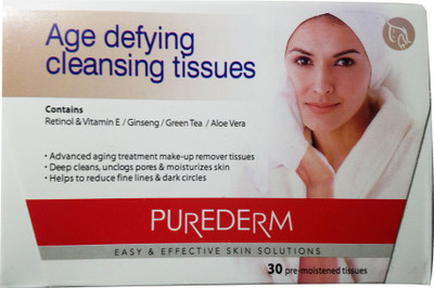 

Purederm Age defying cleansing tissues