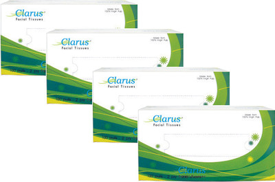 

Clarus Facial Tissue 20 x 20 - 2 Ply 100 Pulls Pack of 4(Pack of 4)